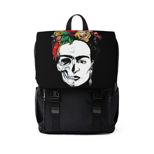 Frida Kahlo flesh & bone - Unisex Casual Shoulder Backpack